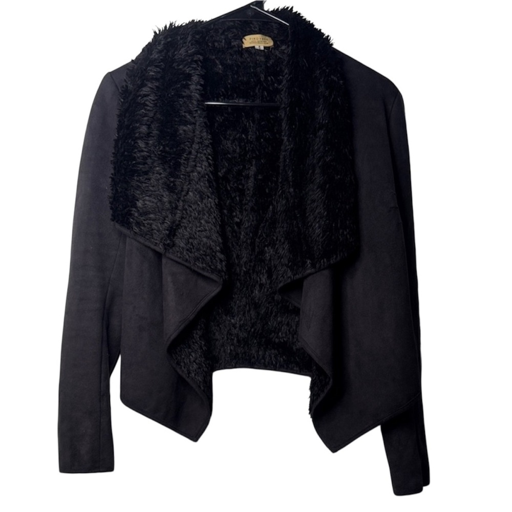 Piko 1988 Black Faux Fur Lined Jacket